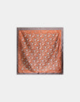 Carré satiné paisley orange