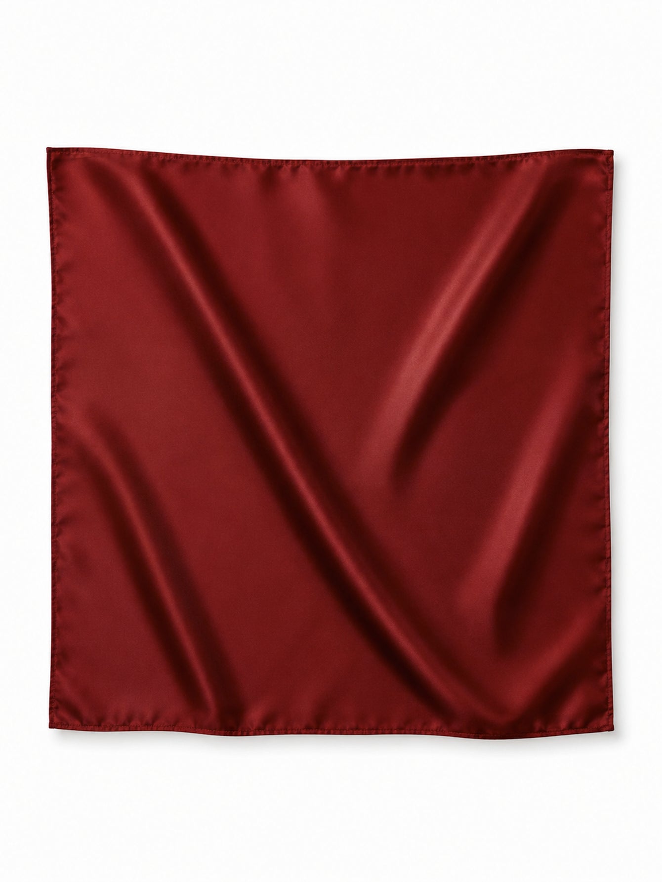 Foulard satiné bordeaux