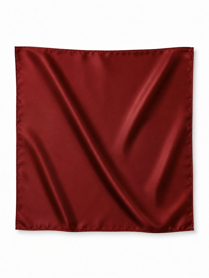 Foulard satiné bordeaux