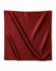 Foulard satiné bordeaux