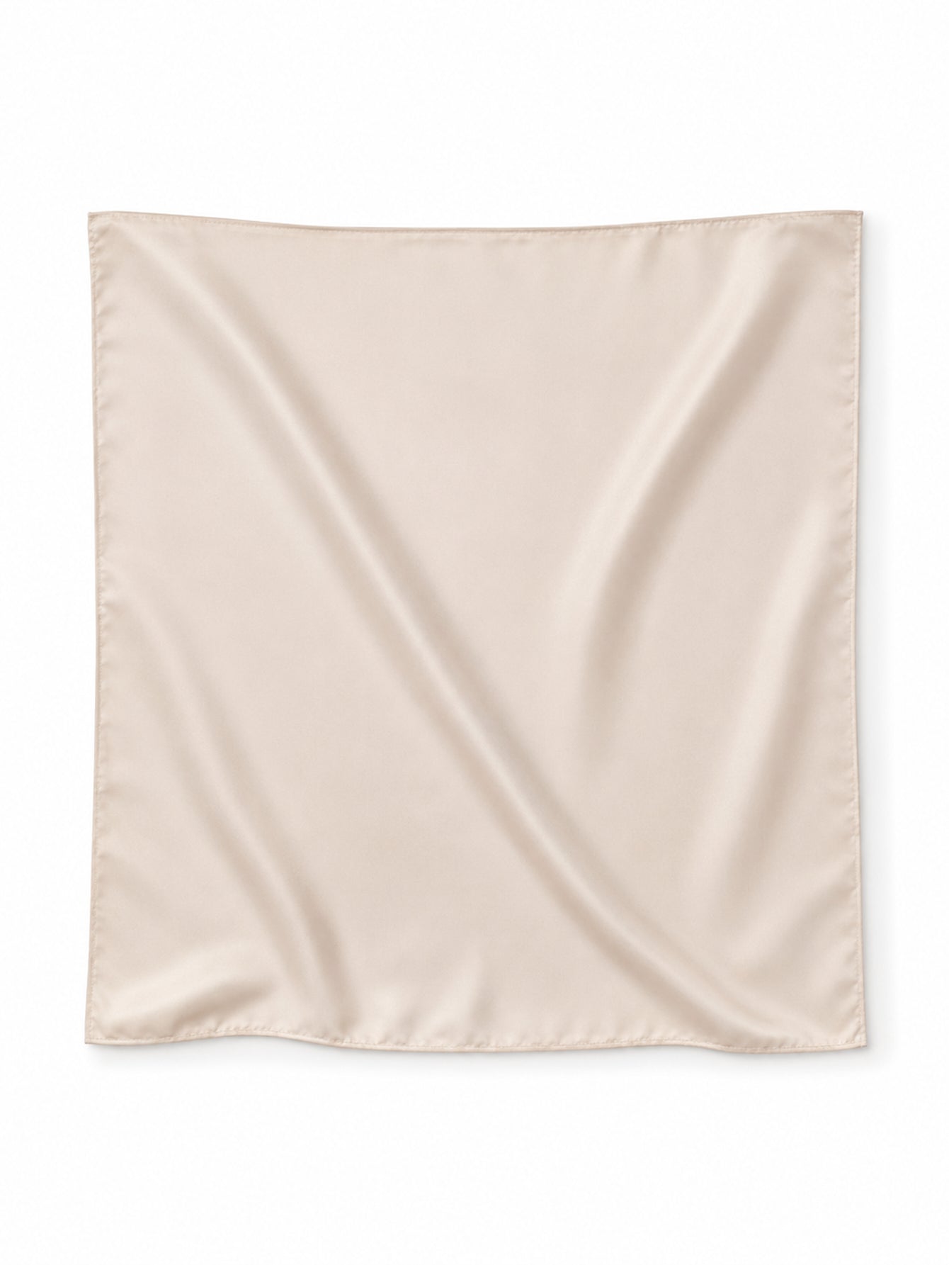 Foulard satiné beige