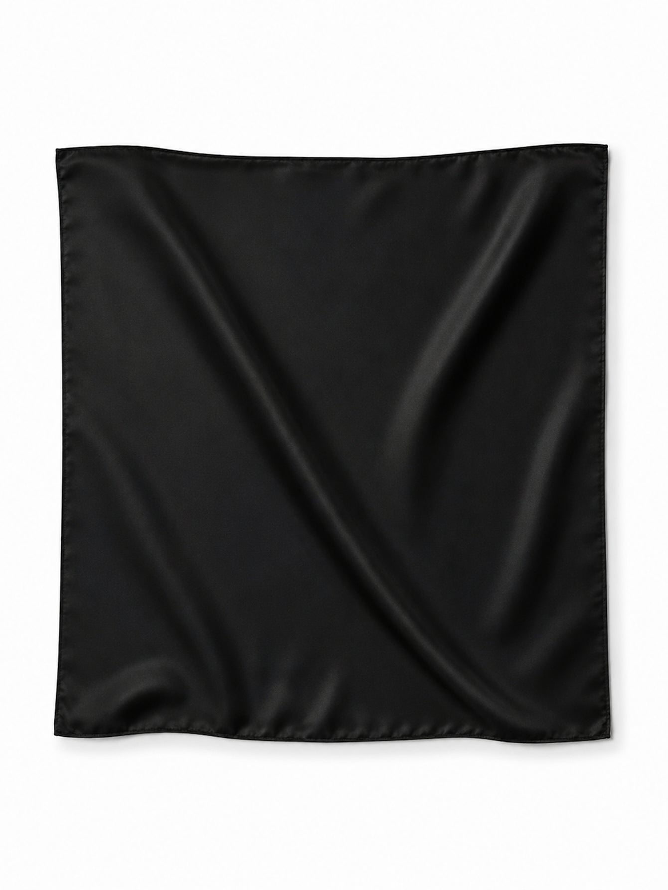 Foulard satiné noir