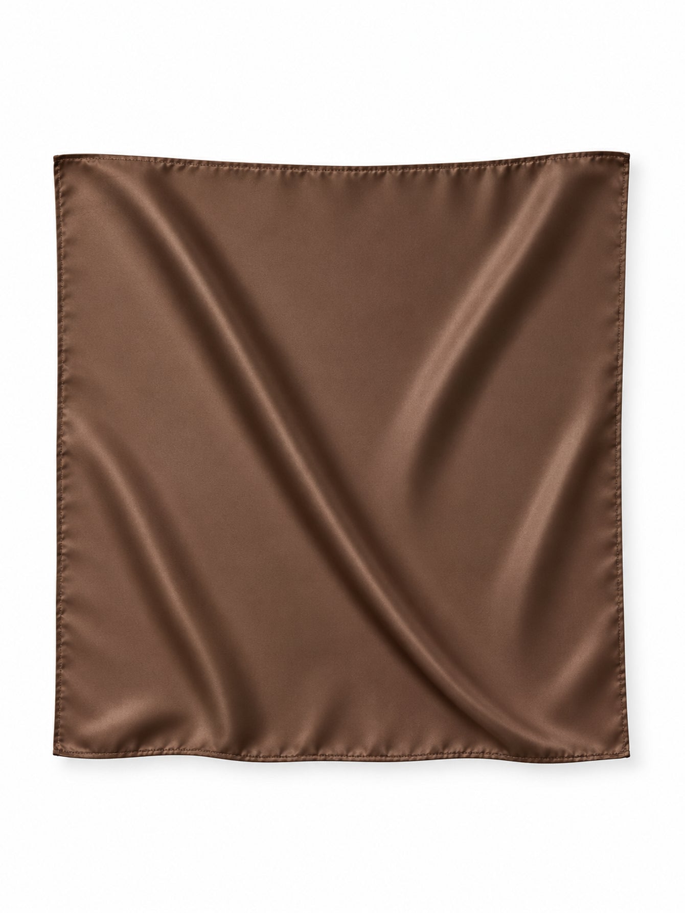 Foulard satiné marron