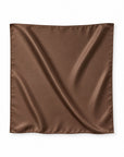 Foulard satiné marron