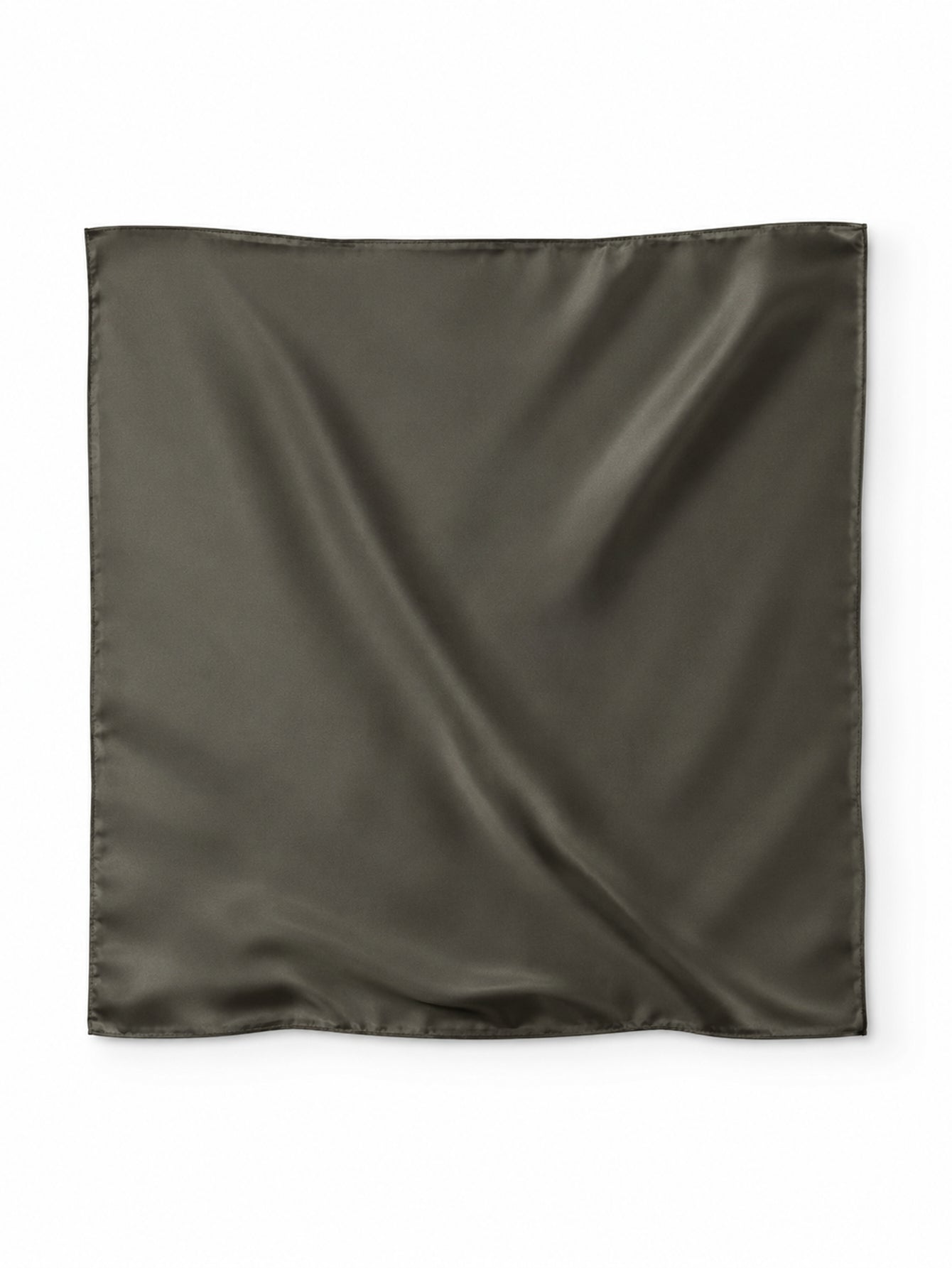 Foulard satiné kaki