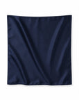 Foulard satiné bleu nuit