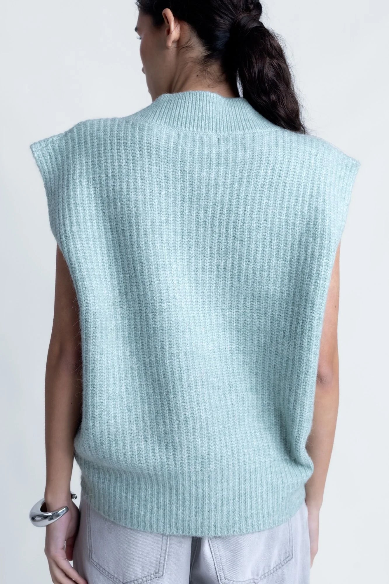 Gilet sans manches en tricot oversize Sapiato