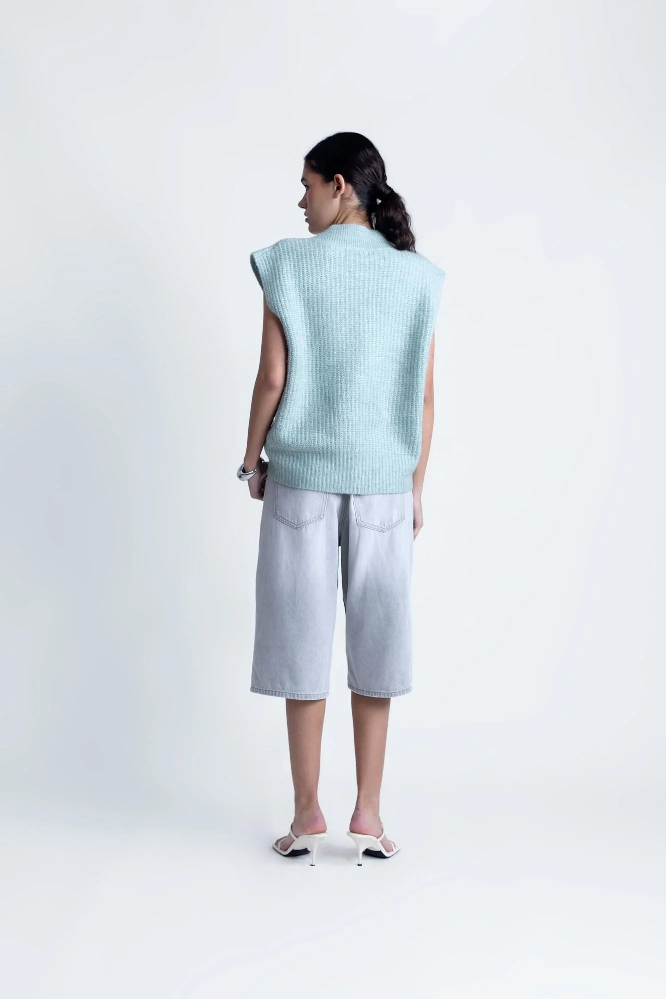 Gilet sans manches en tricot oversize Sapiato