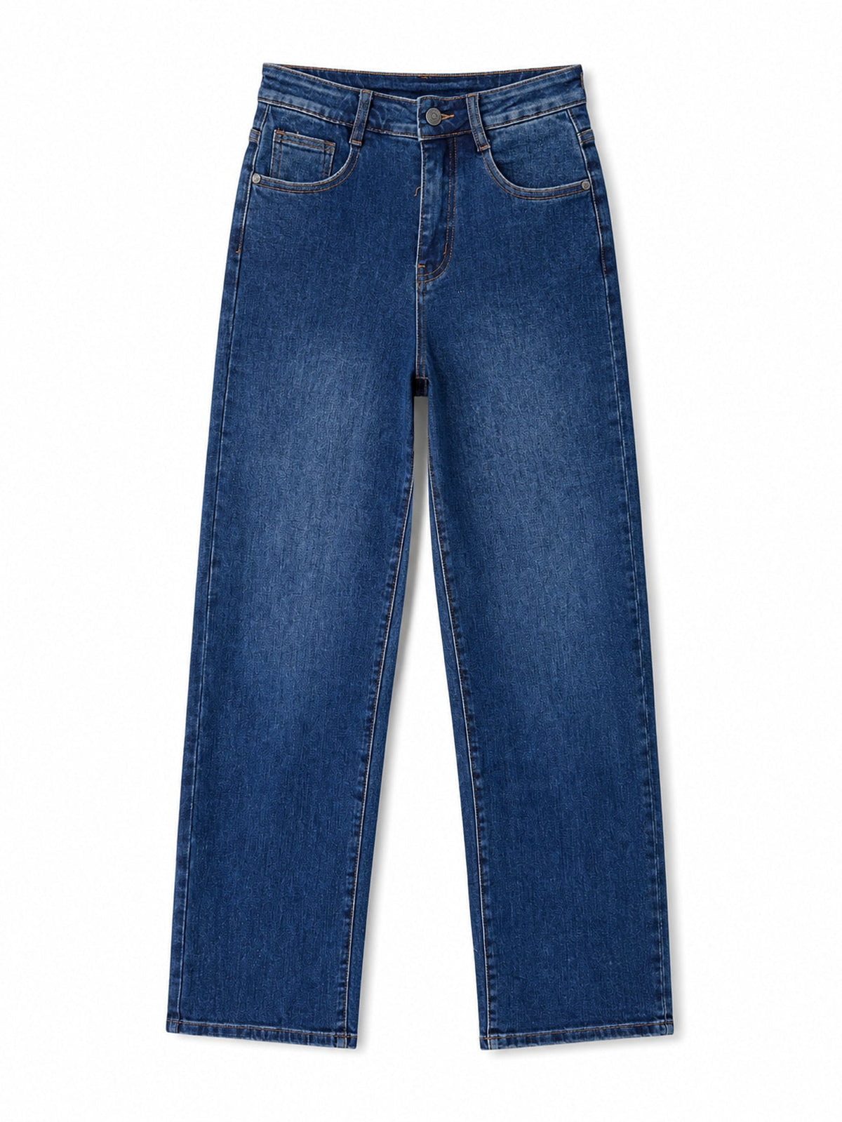 Jean droit bleu 5 poches