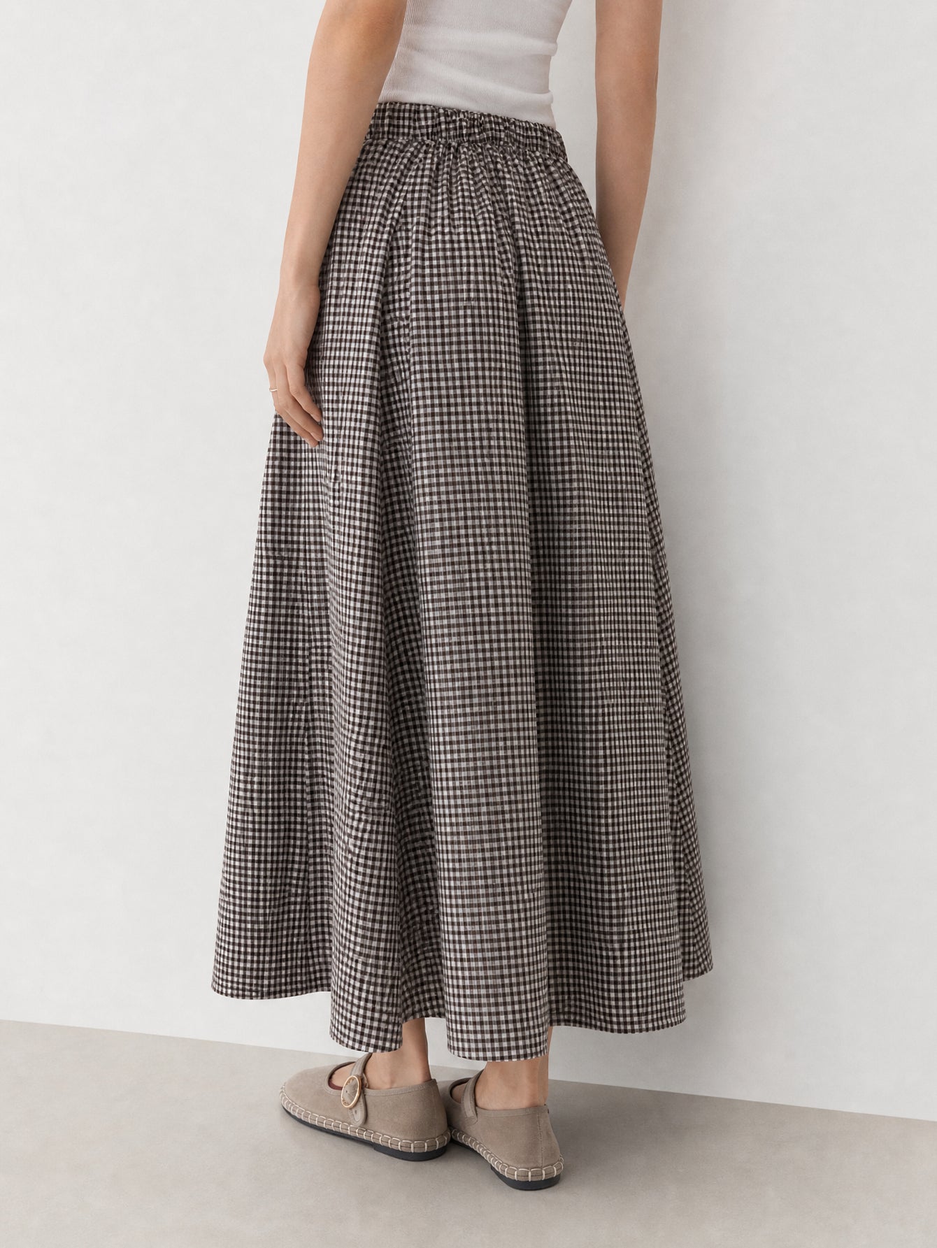 jupe texturé VICHY pour femme vue 09