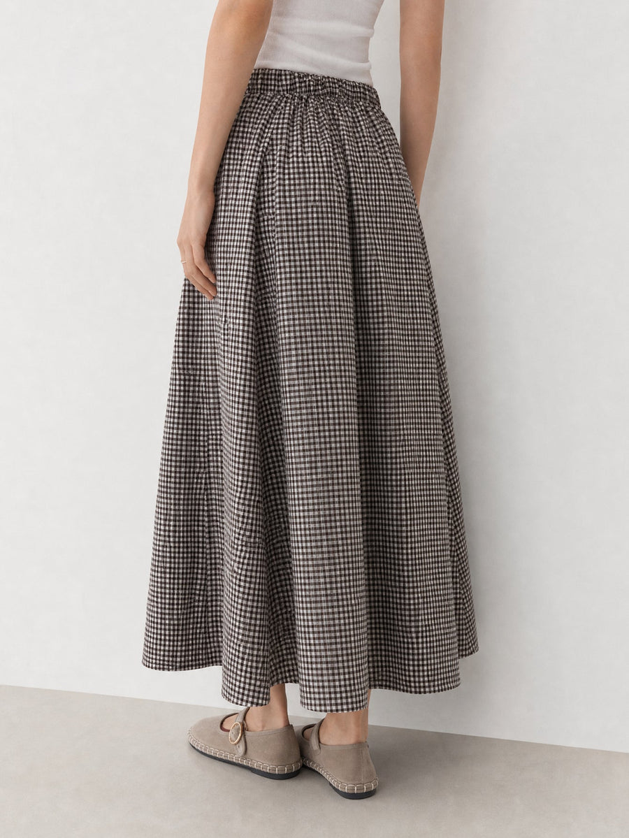 jupe texturé VICHY pour femme vue 09