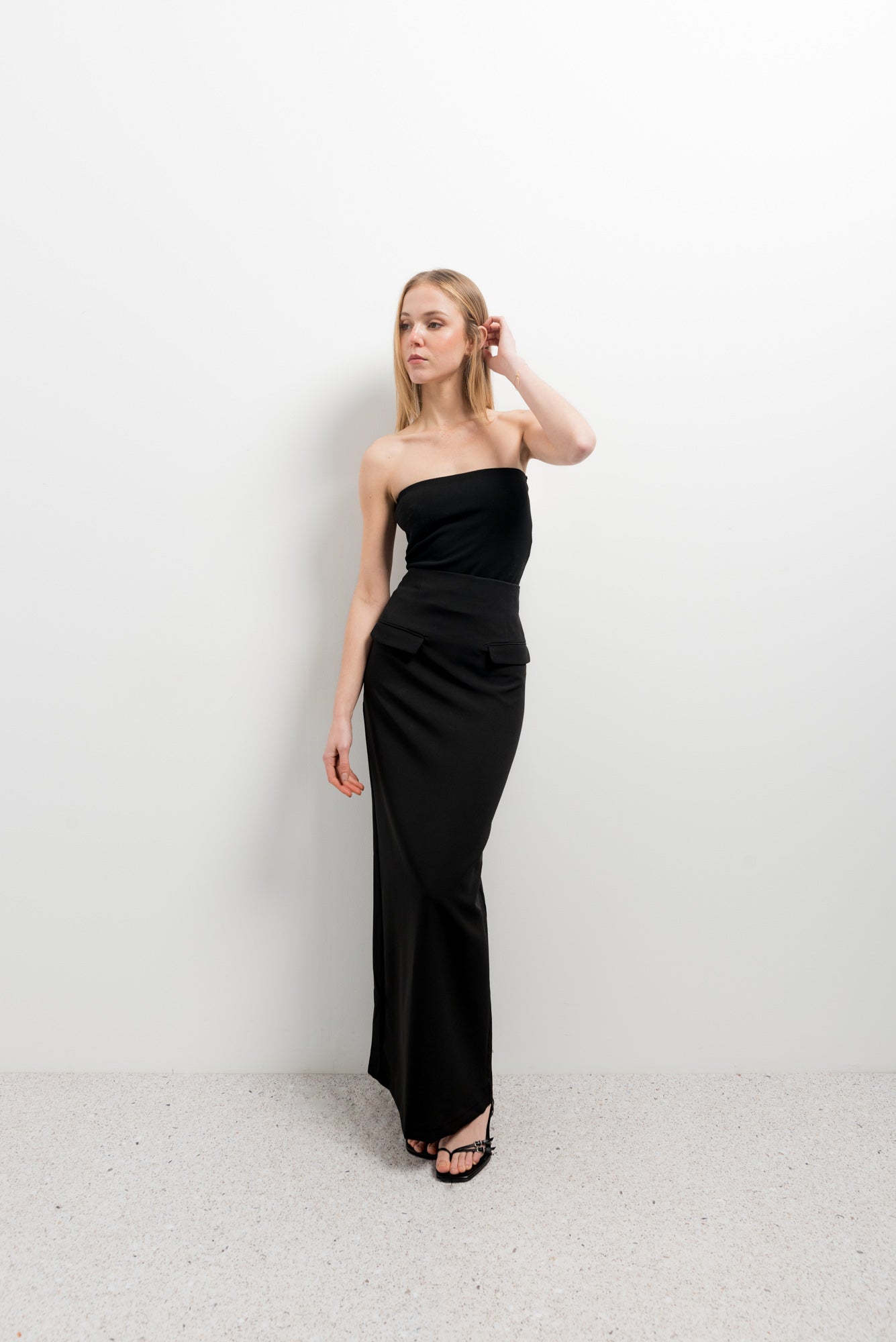 Jupe midi avec fente latérale Sapiato