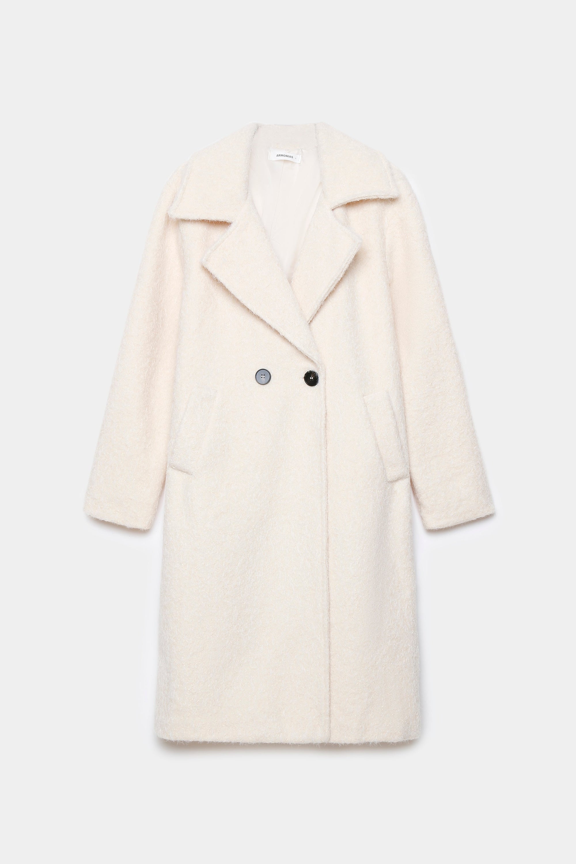 Manteau long femme effet fourrure synthétique blanc, ajout de simplicité et beauté à votre garde-robe.