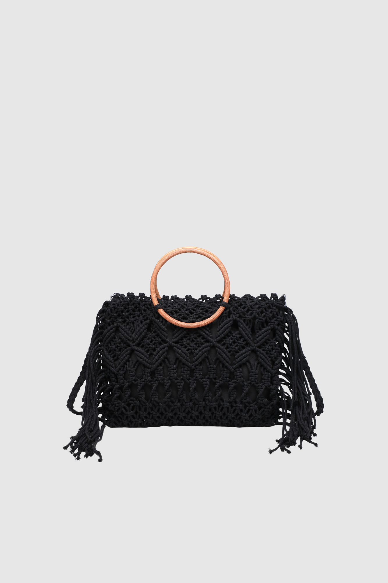 sac en macrame mini a anses en bois image 2