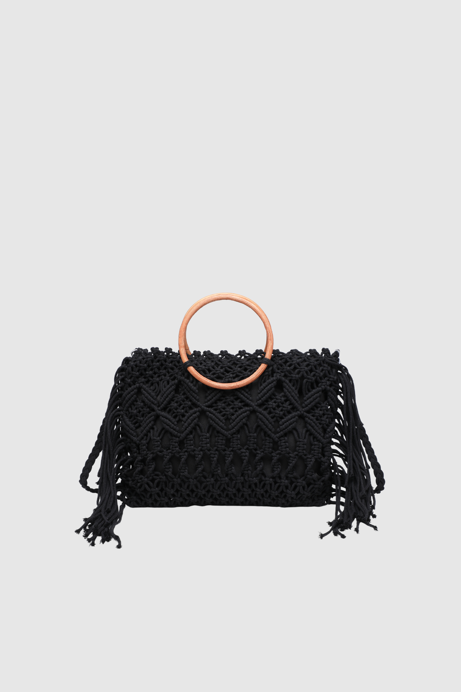 sac en macrame mini a anses en bois image 2