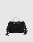 sac en macrame mini a anses en bois image 2
