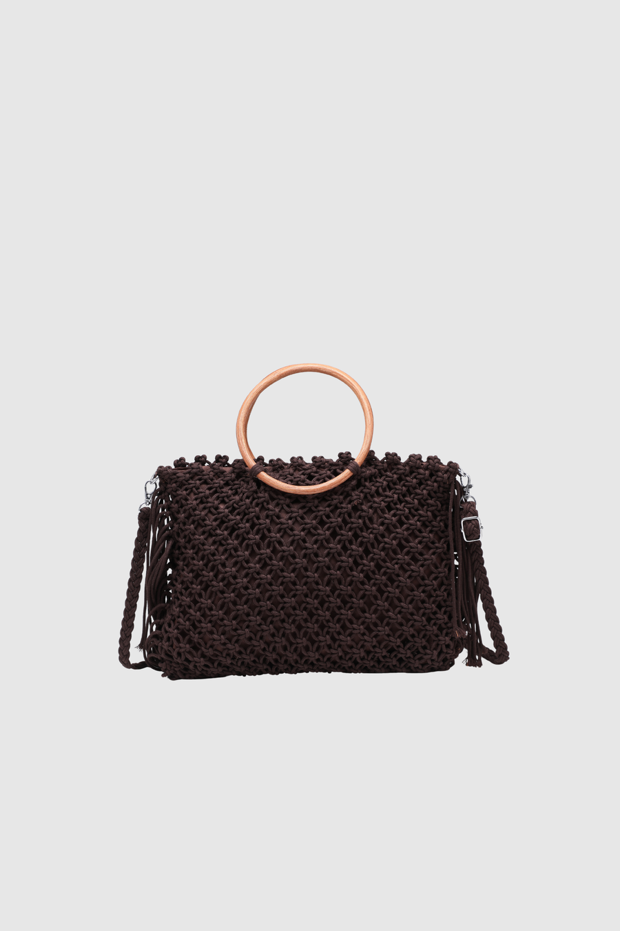 sac en macrame mini a anses en bois image 5
