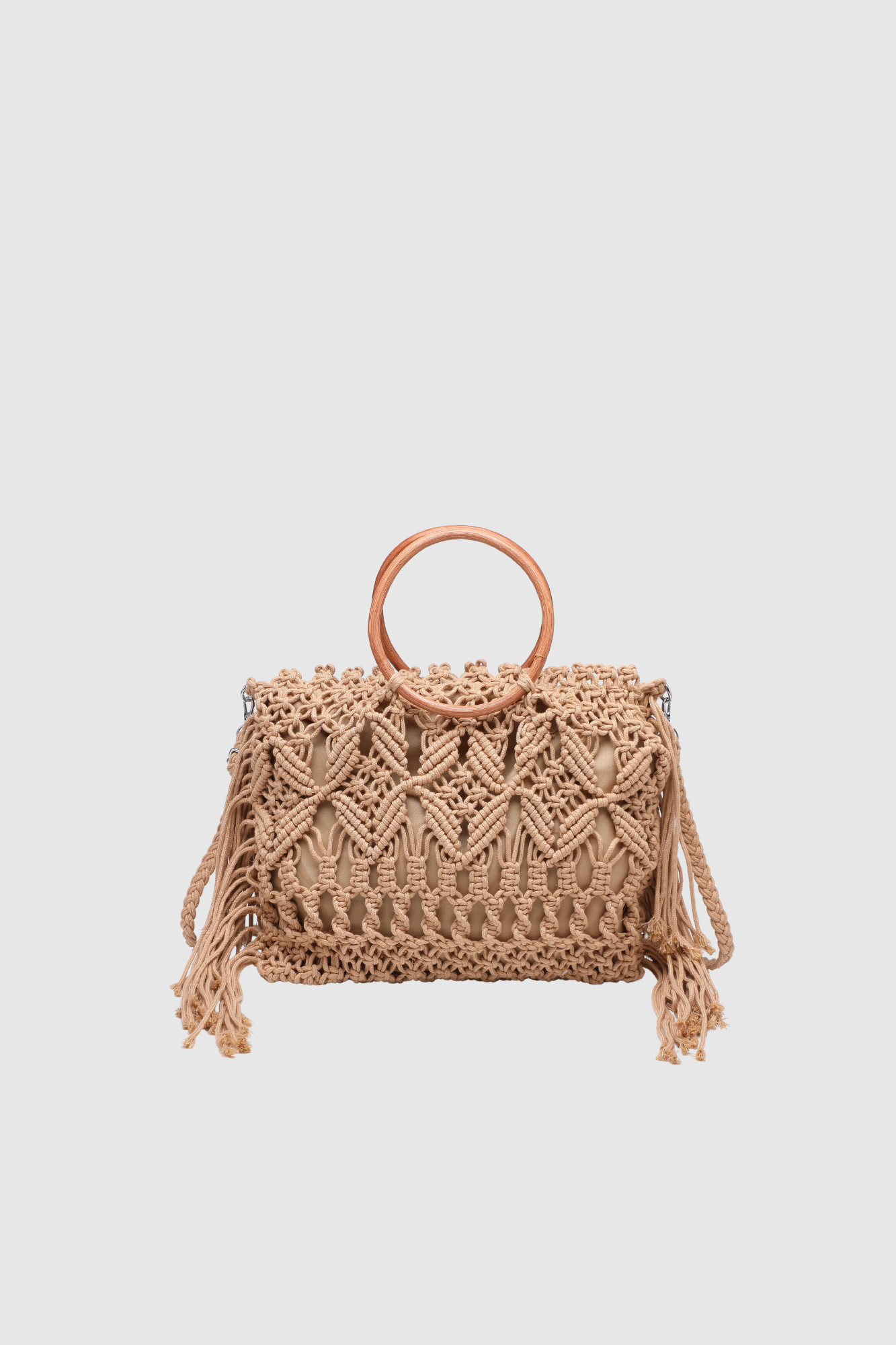 sac en macrame mini a anses en bois image 6