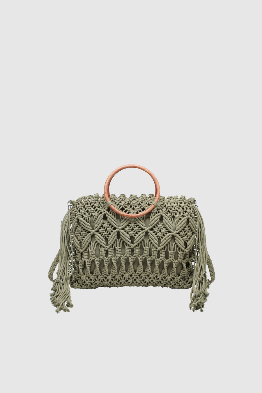 sac en macrame mini a anses en bois image 7