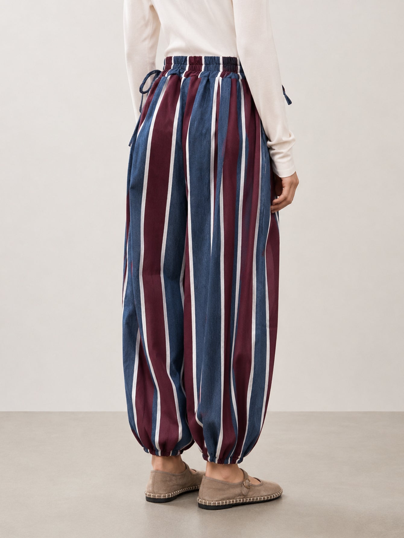pantalon à rayures en coton vue 14