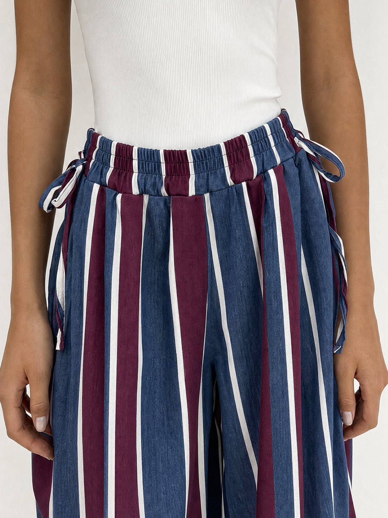 pantalon à rayures en coton vue 15