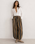 pantalon à rayures en coton vue 01