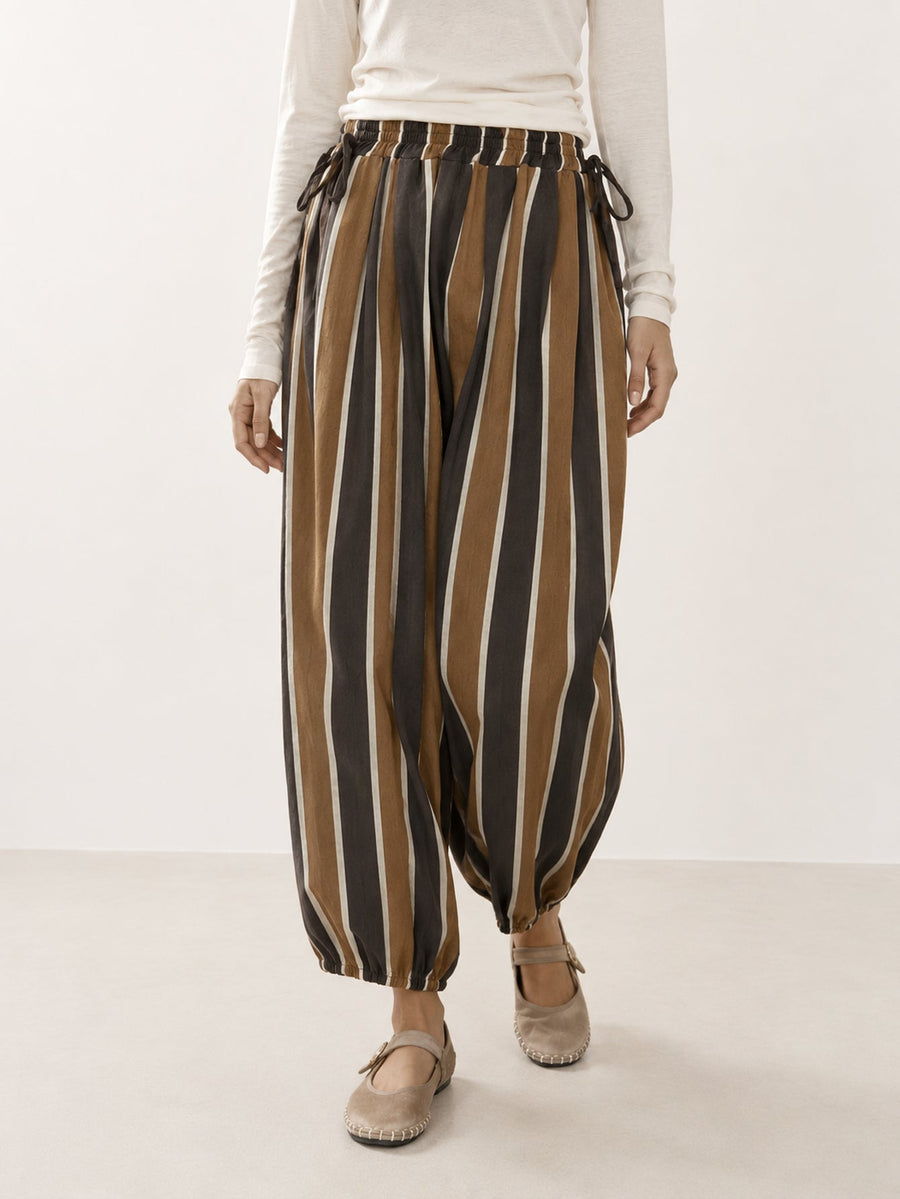 pantalon à rayures en coton vue 02