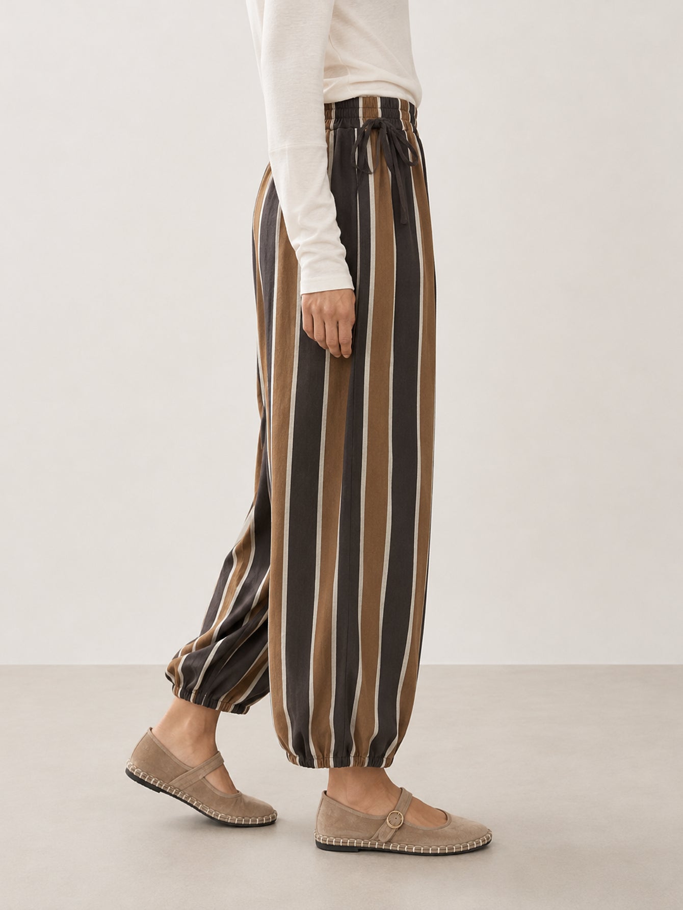 pantalon à rayures en coton vue 03