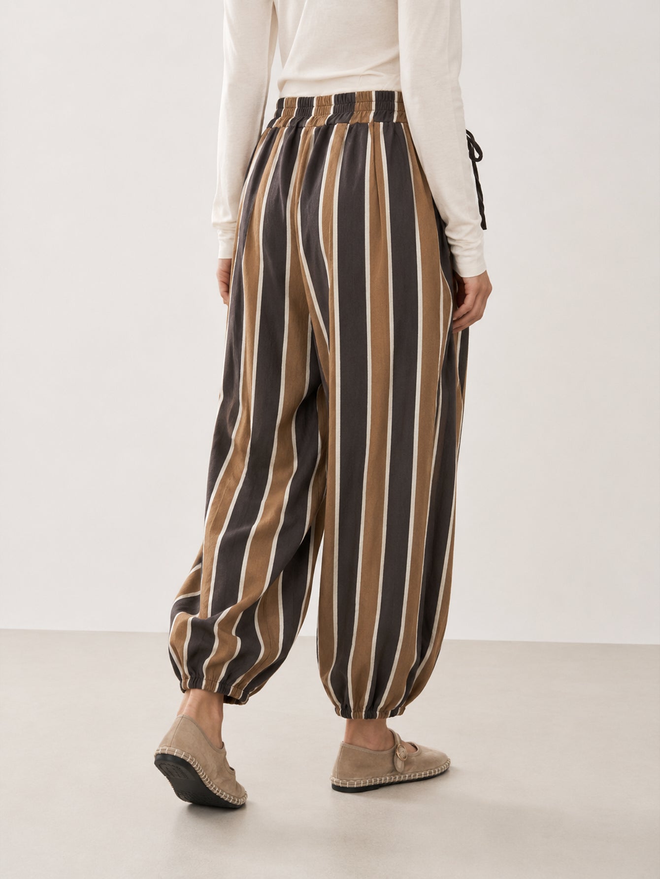 pantalon à rayures en coton vue 04