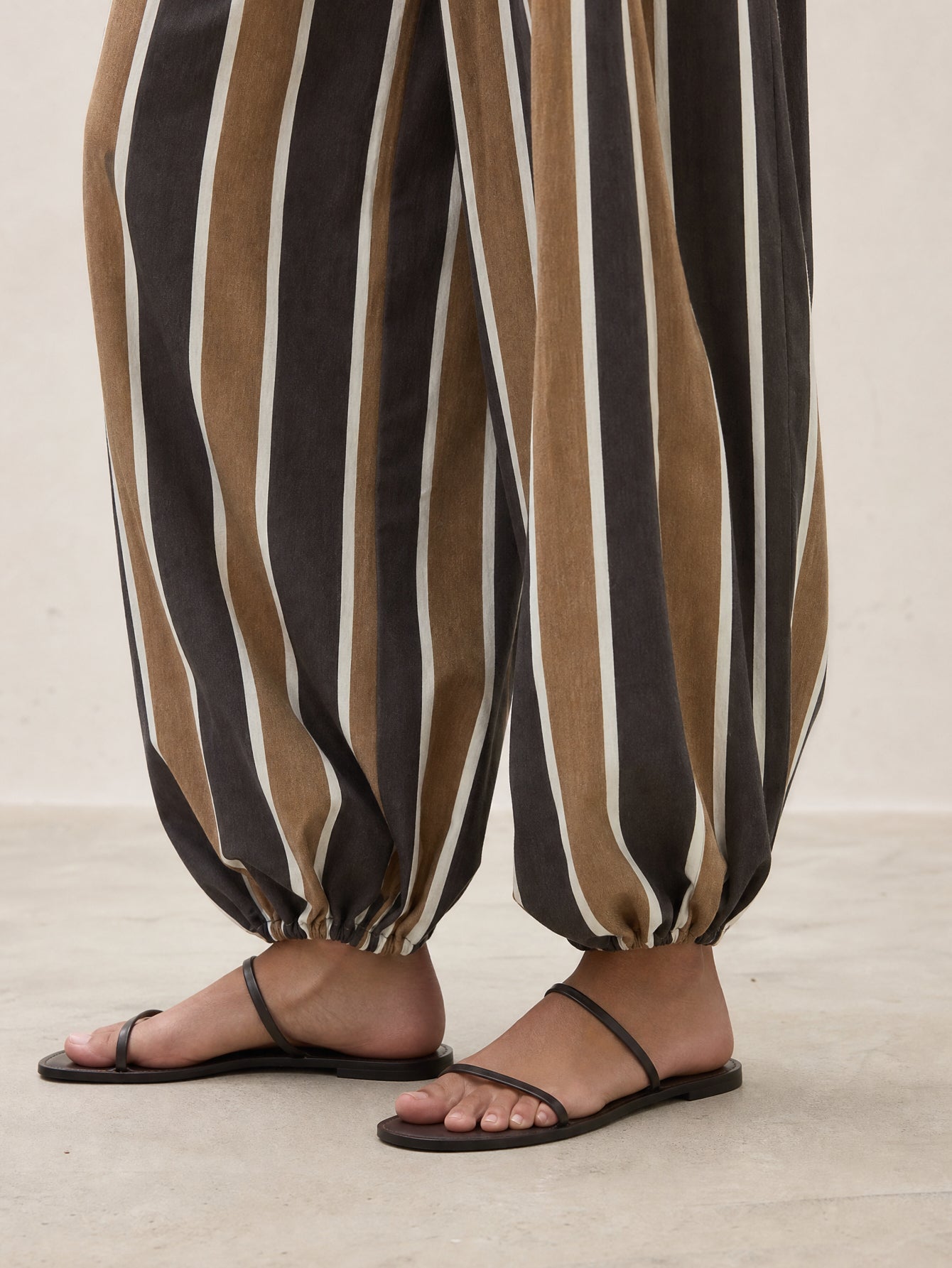 pantalon à rayures en coton vue 08