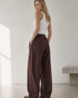 Pantalon barrel 7 8 en coton