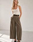 Pantalon barrel 7 8 en coton