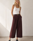 Pantalon barrel 7 8 en coton