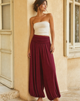 pantalon bouffant en viscose taille drapee image 5