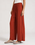 pantalon palazzo rouille profil