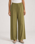 pantalon fluide vert olive studio