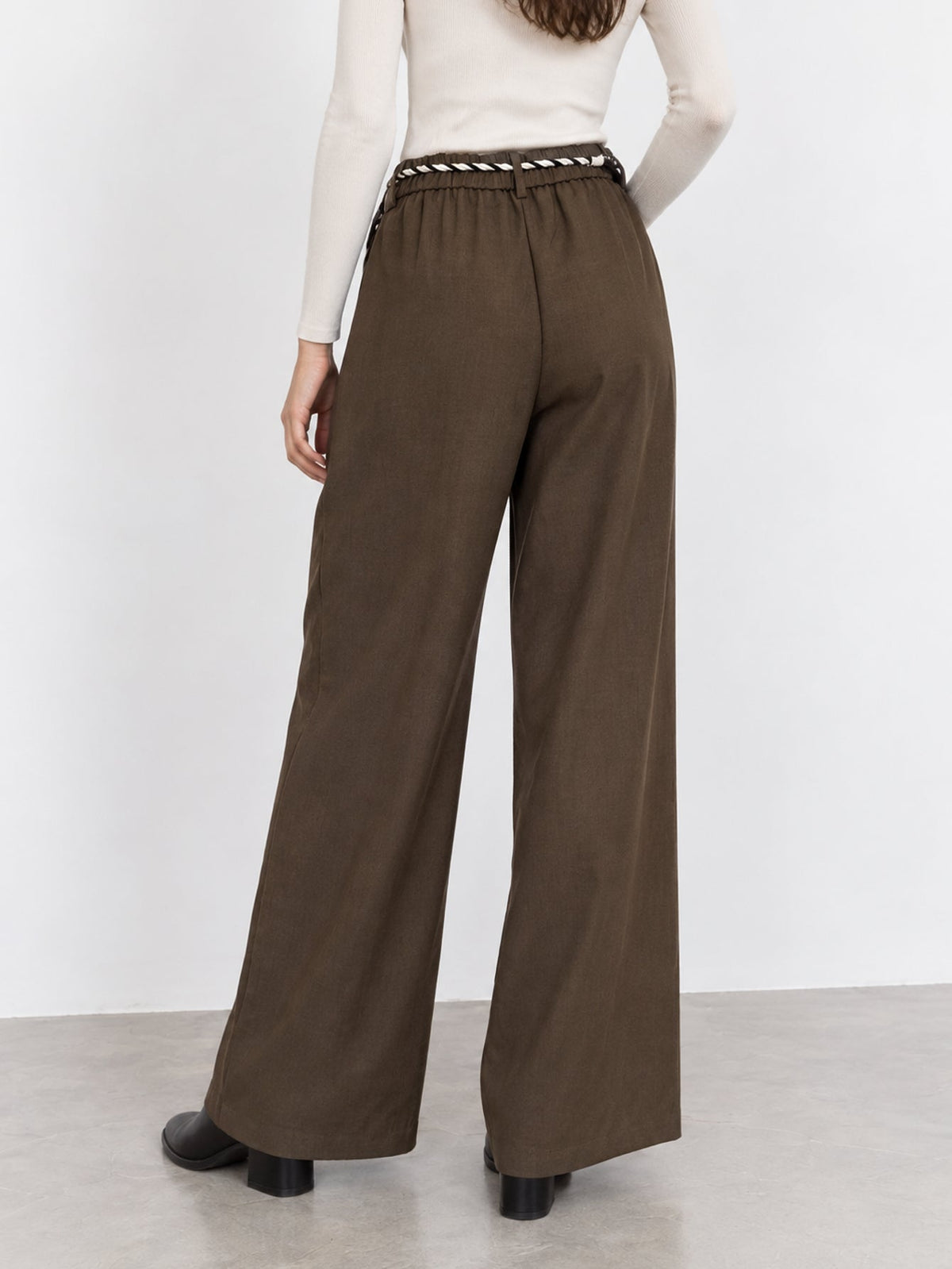 Dos kaki taille élastique