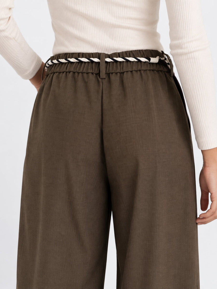 Dos kaki avec cordon torsadé