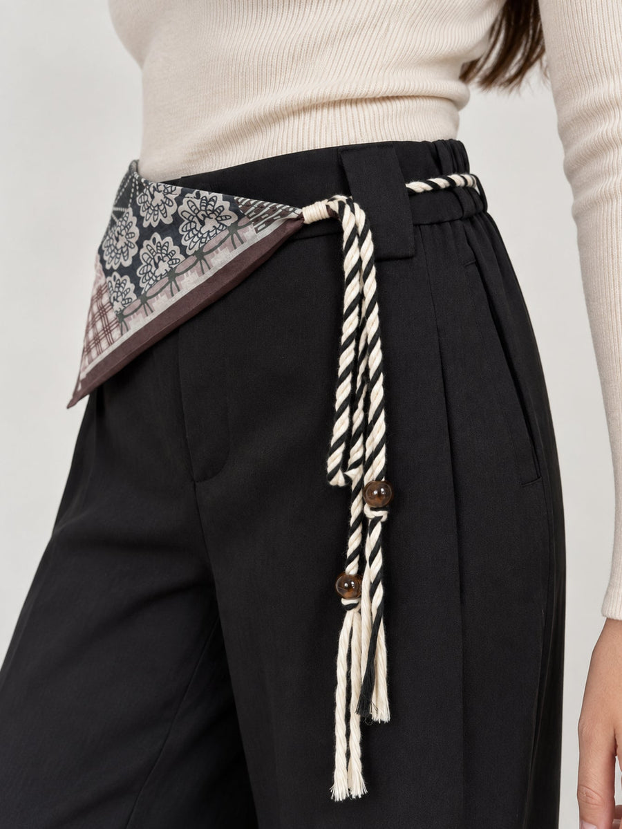 Zoom ceinture foulard torsadée