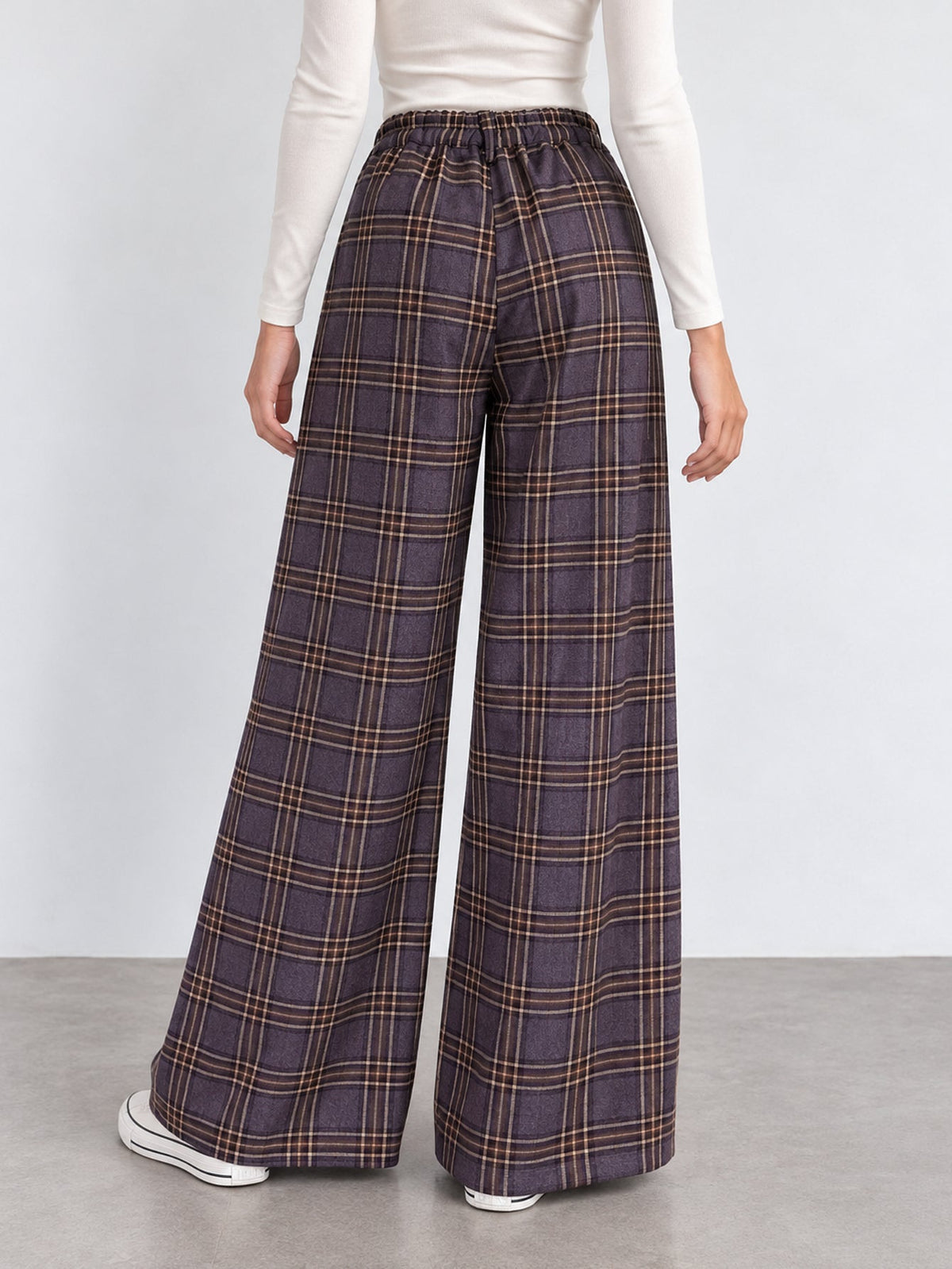 pantalon palazzo bordeaux détail ceinture