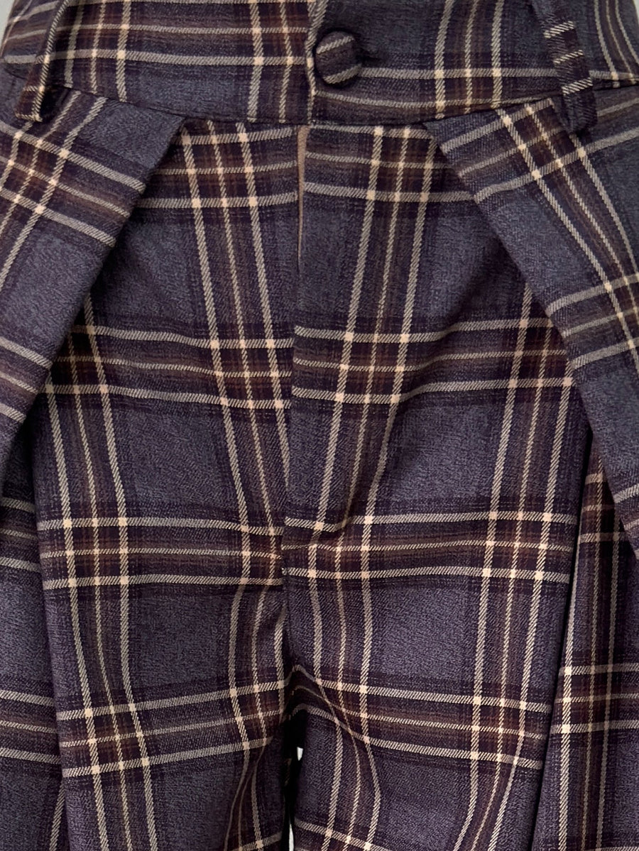 pantalon palazzo bordeaux détail tissu