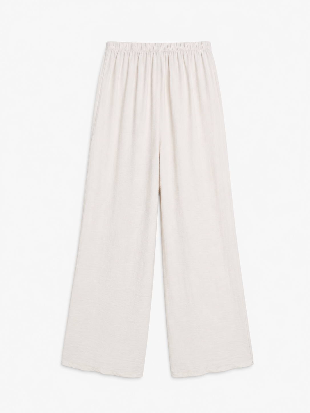 pantalon large en viscose a ceinture cloutee image 2