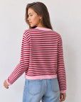pull à rayures en maille vue 03