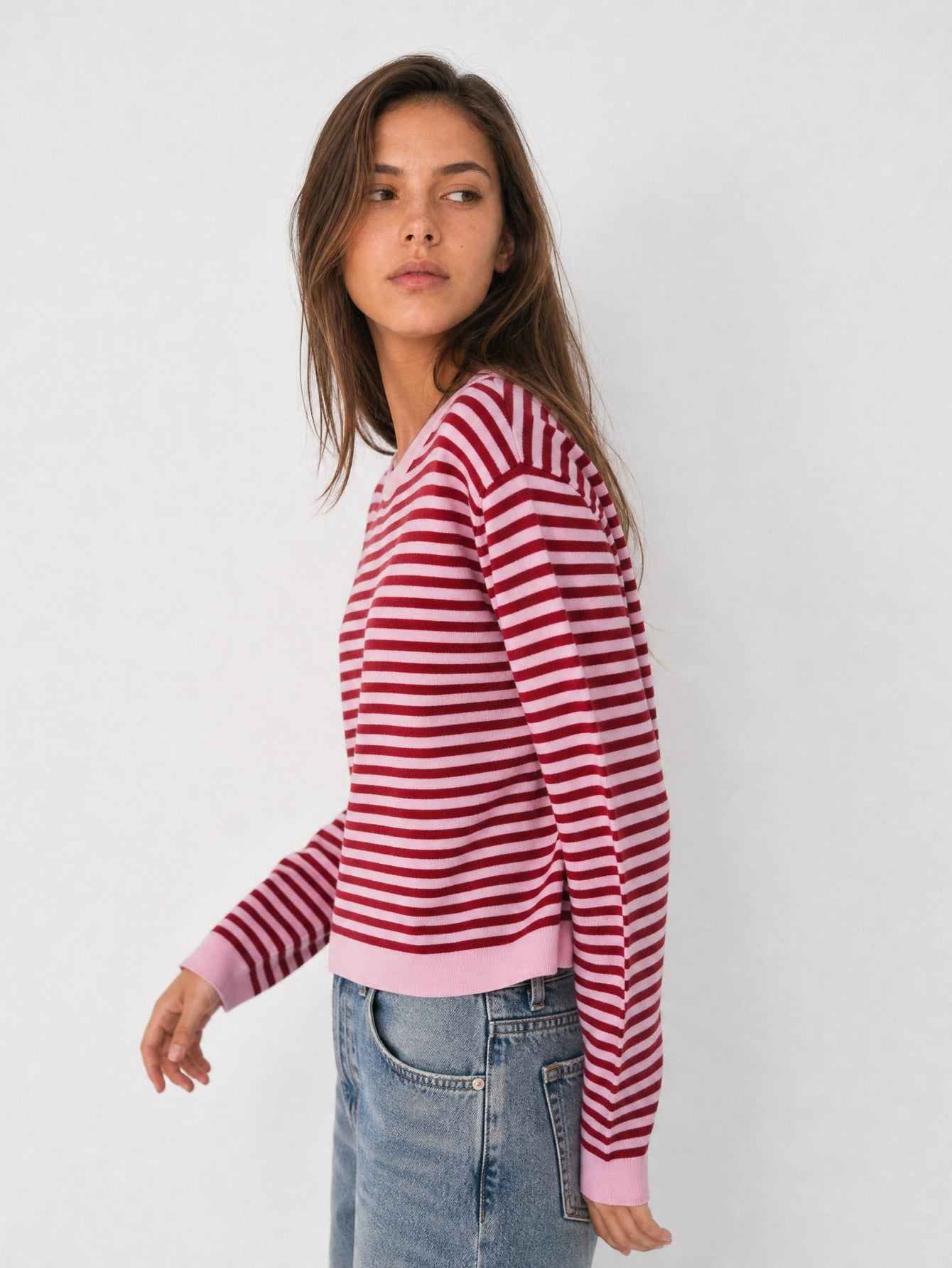 pull à rayures en maille vue 04