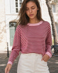 pull à rayures en maille vue 06