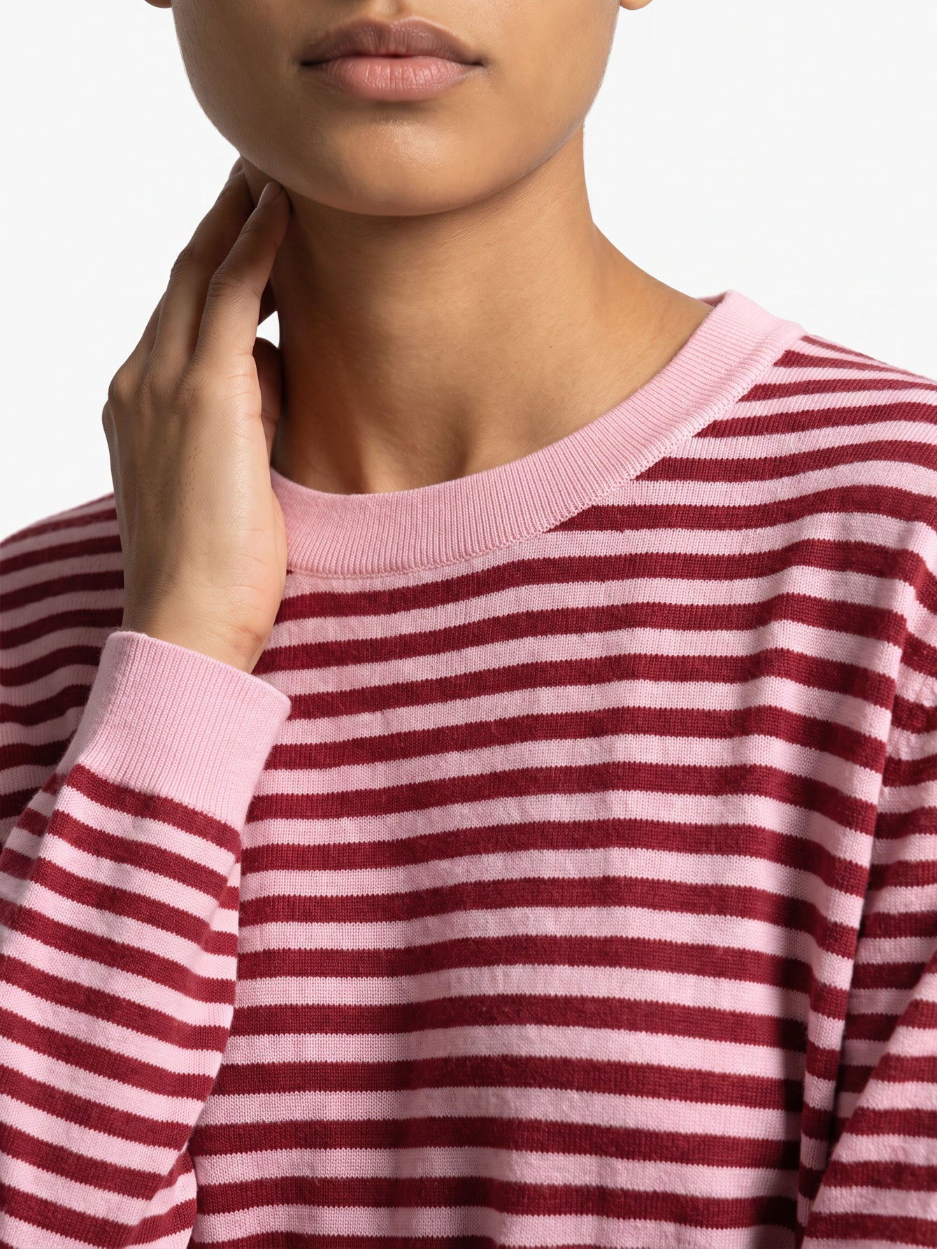 pull à rayures en maille vue 07
