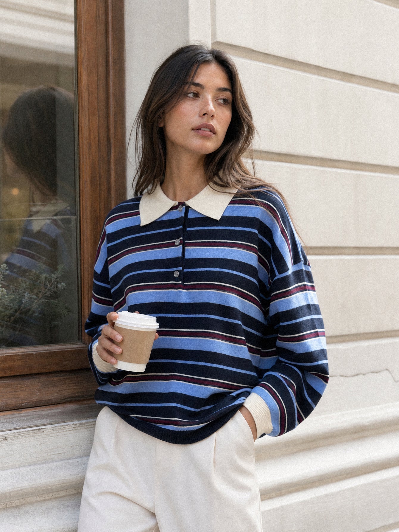 pull imprimé pour femme vue 01