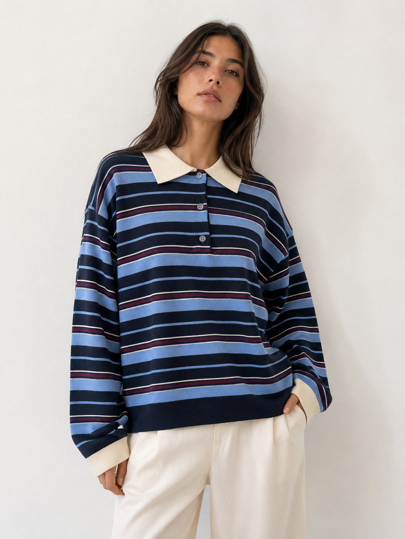pull imprimé pour femme vue 02
