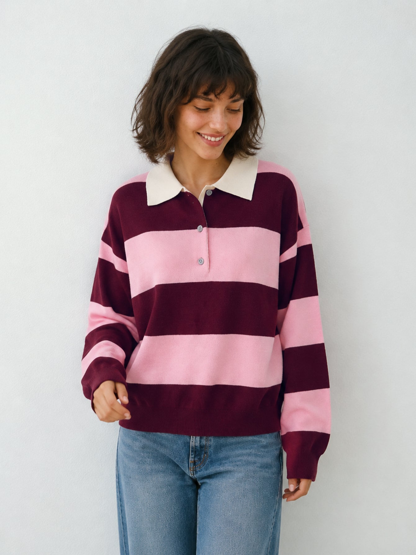 pull Premium rayures Polo vue 01