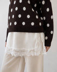 pull effet dentelle pour femme vue 04